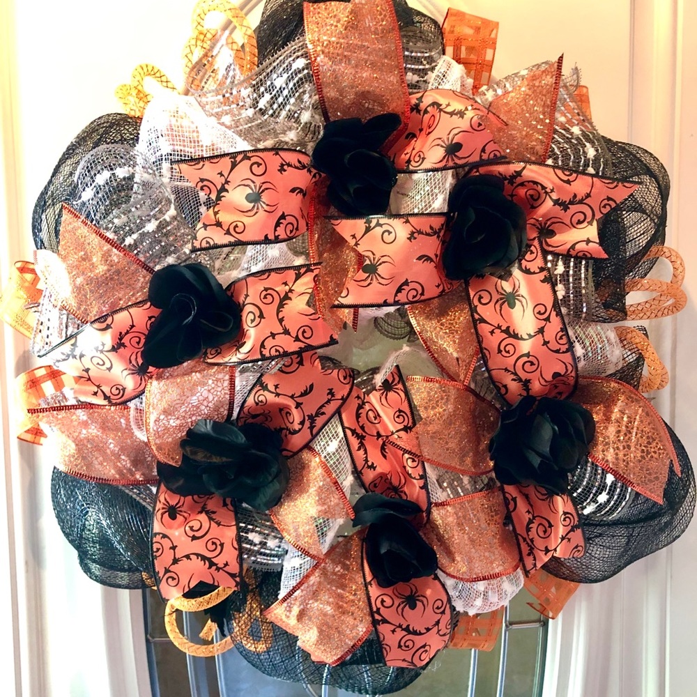 Holiday Halloween Fall Wreath handmade